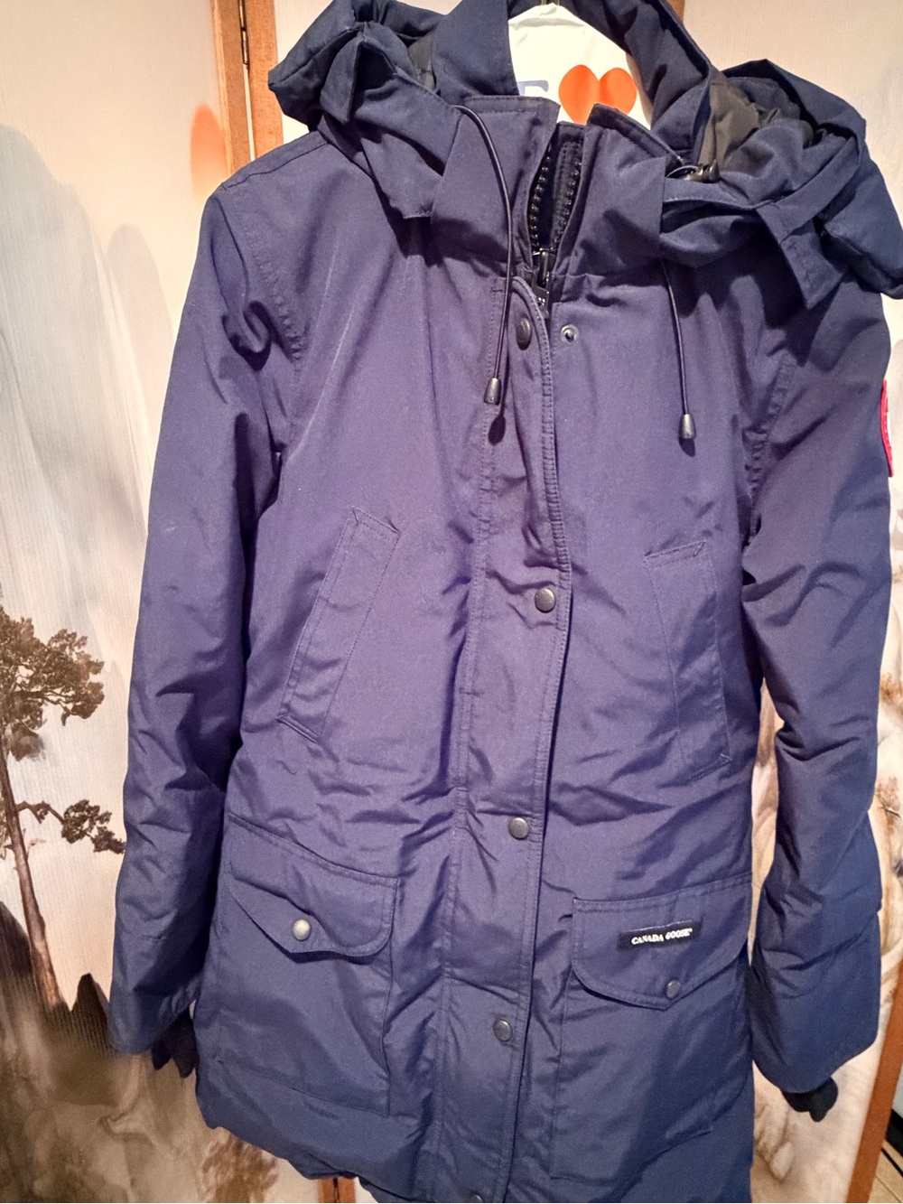 Canada Goose Women's Navy Trillium Parka Jacket